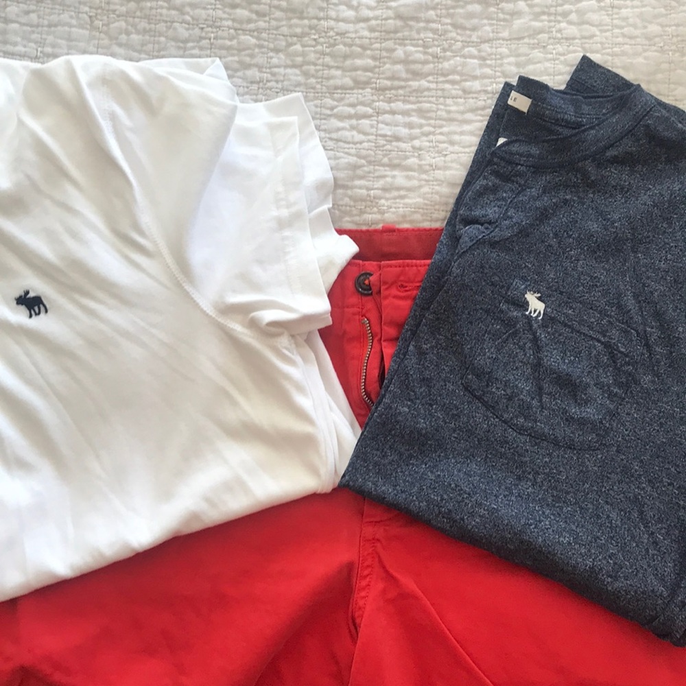 Gap shorts 38 2 Abercrombie shirts xl